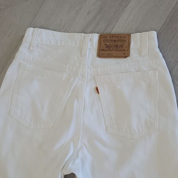 Levis Vintage 921, High Waist, Tapered Leg 100%Cotton White Jeans, Size 8M - Picture 7 of 9